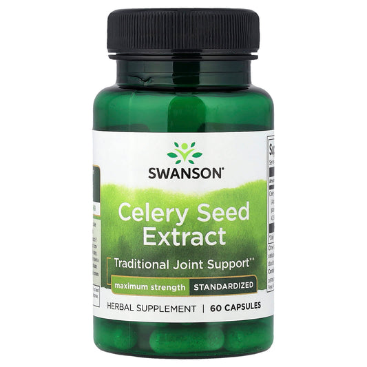 Swanson Vitamins, Celery Seed Extract, Standardised, 60 Capsules (150 mg per Capsule)