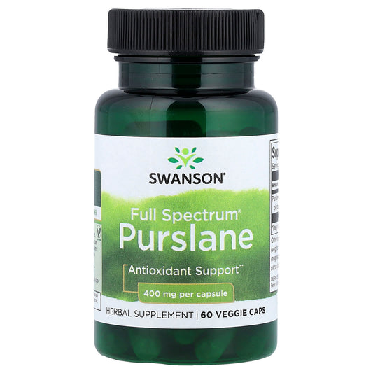 Swanson Vitamins, Full Spectrum® Purslane, 400 mg, 60 Veg Caps