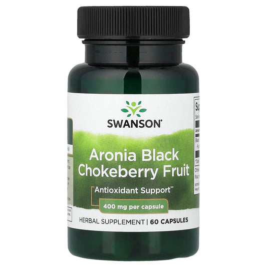 Swanson Vitamins, Aronia Black Chokeberry Fruit, 400 mg, 60 Capsules