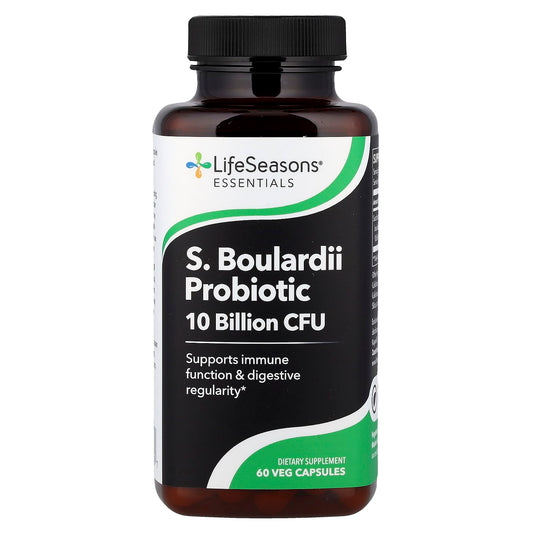 LifeSeasons, S. Boulardii Probiotic, 60 Veg Capsules (5 Billion CFU per Capsule)