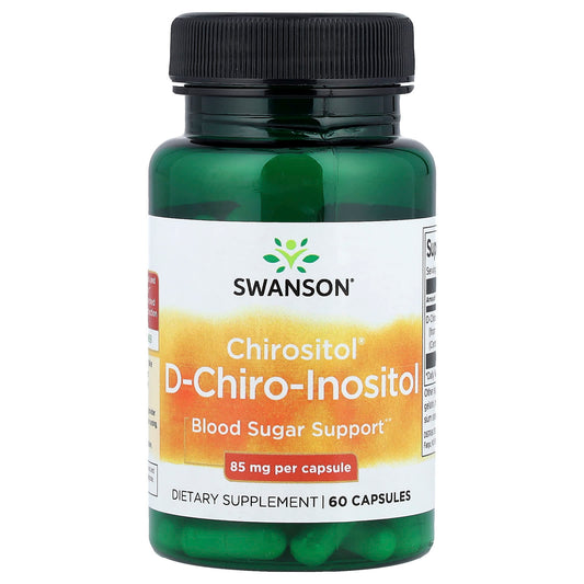 Swanson Vitamins, Chirositol® D-Chiro-Inositol, 85 mg, 60 Capsules