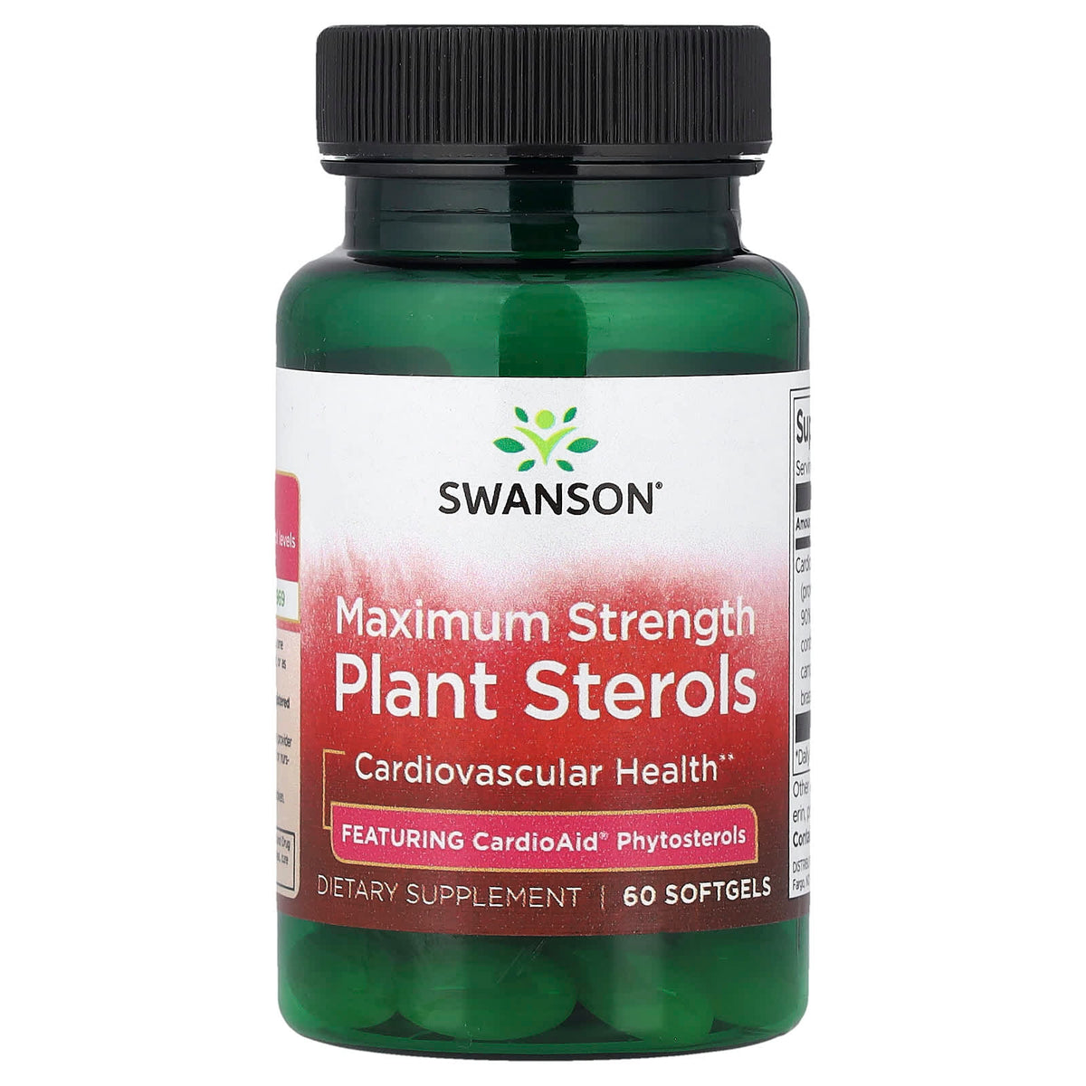 Swanson Plant Sterols, Maximum Strength 60 Softgels