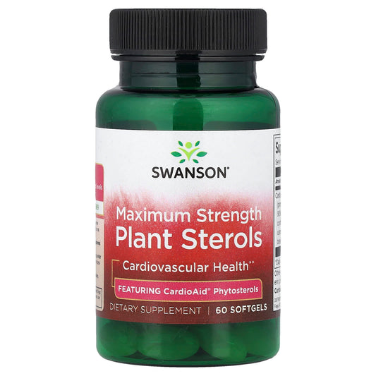 Swanson Plant Sterols, Maximum Strength 60 Softgels