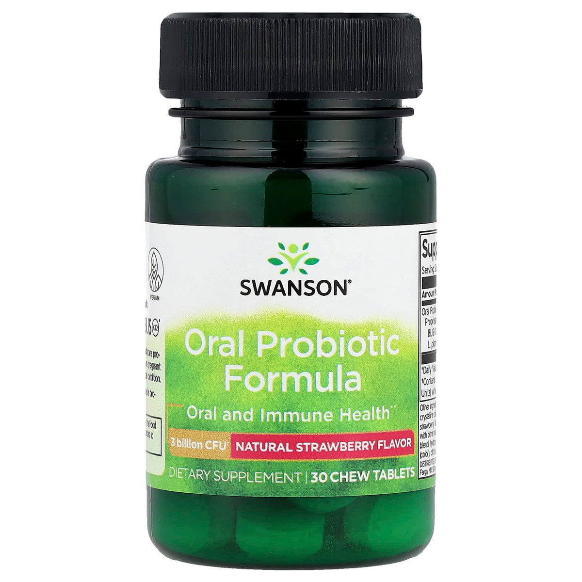 Swanson Probiotic Blend 3 Billion CFU 30 Chewable Tabs