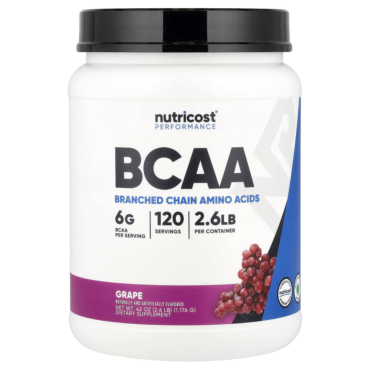 Nutricost, Performance, BCAA, Grape, 2.6 lb (1,176 g)