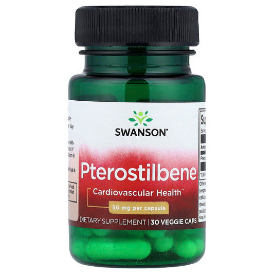 Swanson Vitamins, Pterostilbene, 50 mg, 30 Veggie Caps