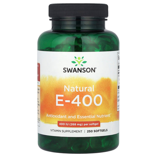 Swanson Vitamins, Natural E-400, 268 mg (400 IU), 250 Softgels