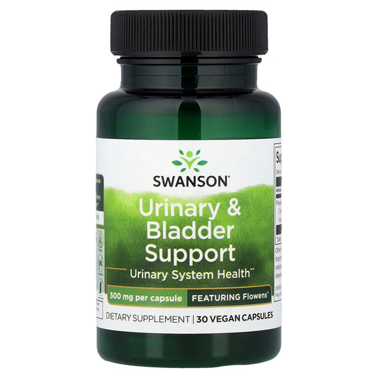 Swanson Vitamins, Urinary & Bladder Support, 500 mg, 60 Vegan Capsules
