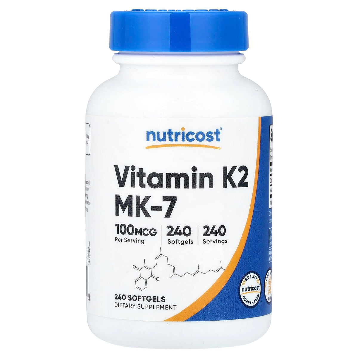 Nutricost Vitamin K2 MK-7 100 mcg 240 Caps