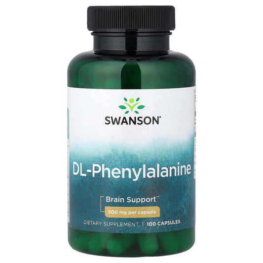 Swanson Vitamins, DL-Phenylalanine, 500 mg, 100 Capsules