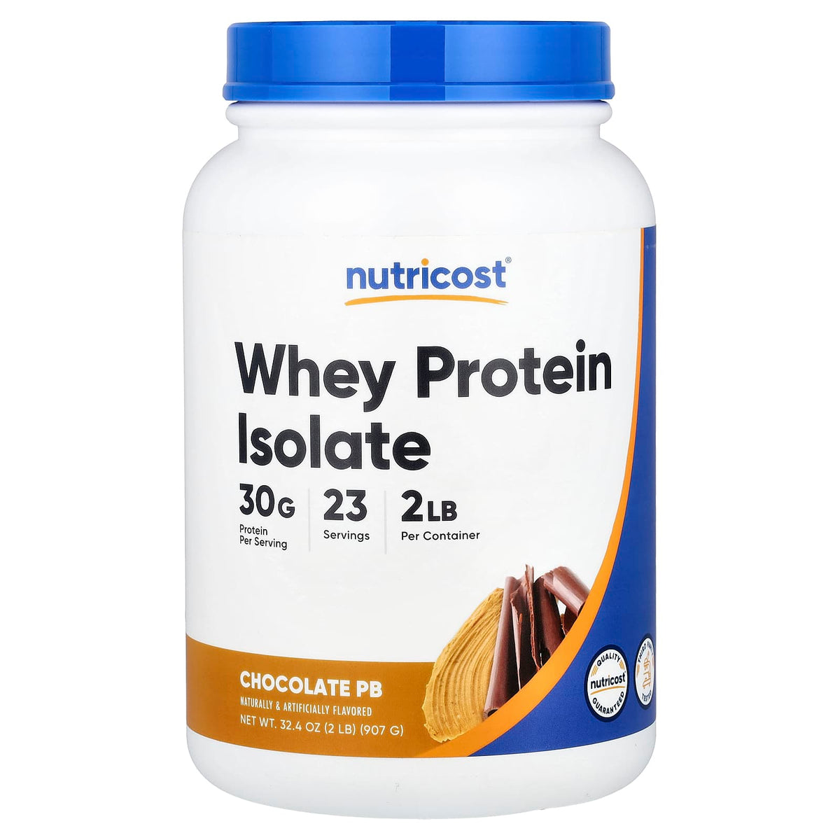 Nutricost, Whey Protein Isolate, Chocolate PB, 2 lb (907 g)