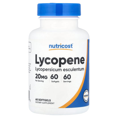 Nutricost, Lycopene, 20 mg, 60 Softgels