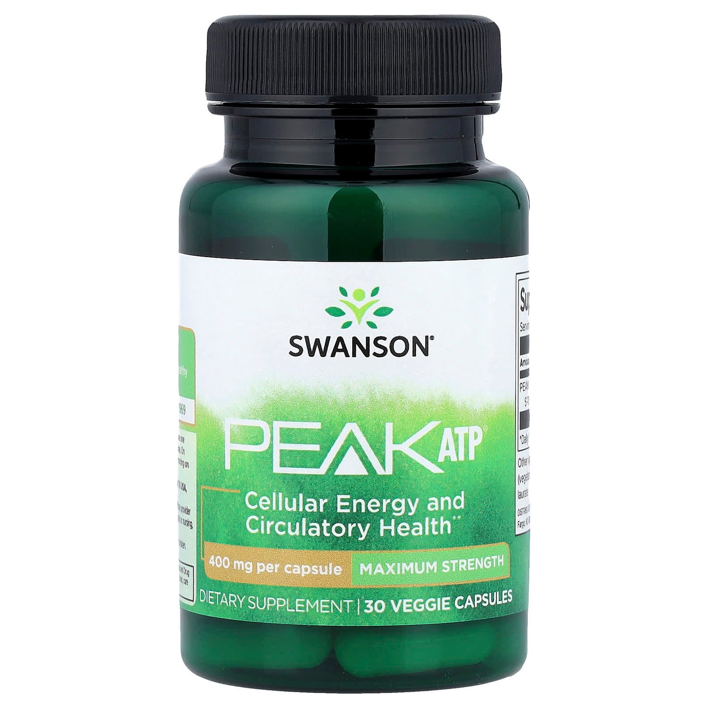 Swanson Vitamins, Peak ATP®, 400 mg, 30 Veggie Capsules