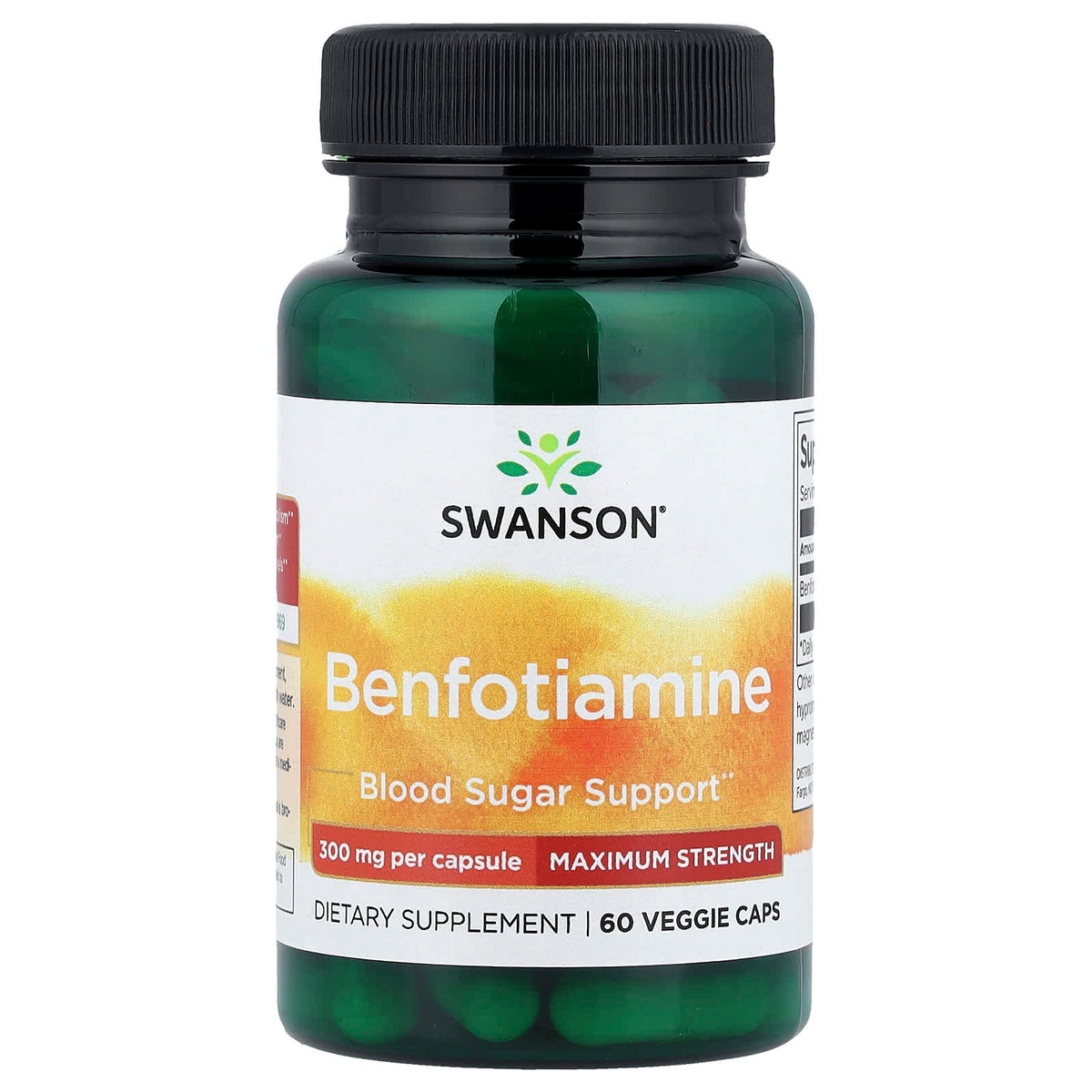 Swanson Benfotiamine 300 mg 60 Veg Caps