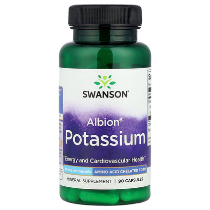 Swanson Vitamins Albion Potassium 90 Capsules