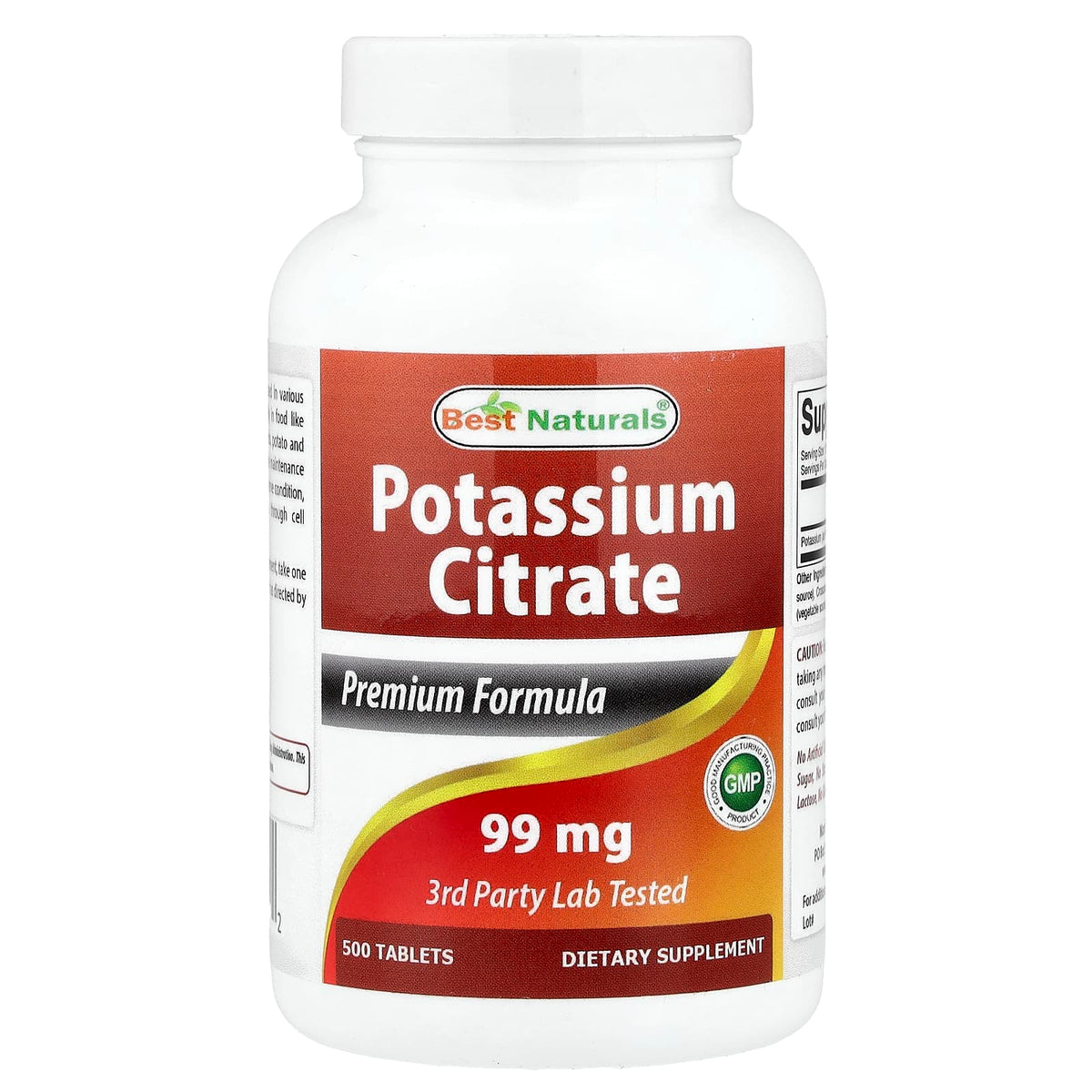 Best Naturals Potassium Citrate 500 Tablets