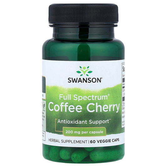Swanson Vitamins, Full Spectrum®, Coffee Cherry, 200 mg, 60 Veggie Caps