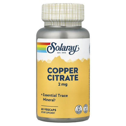 Solaray Copper 2 mg 60 VegCaps