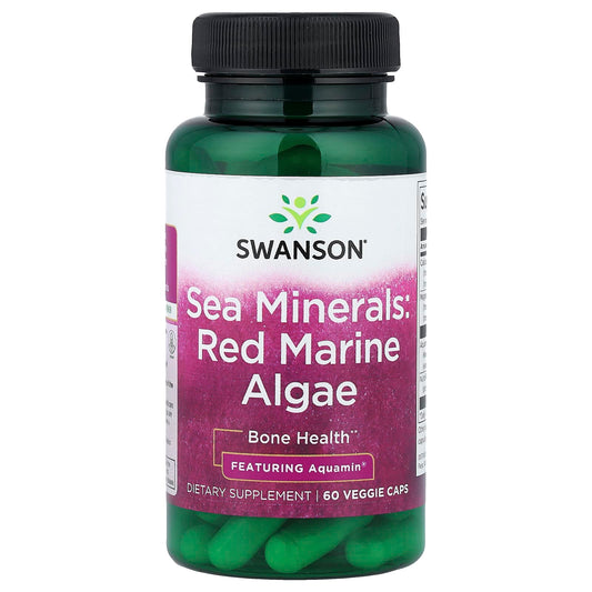 Swanson Sea Minerals Red Marine Algae 60 Veg Caps