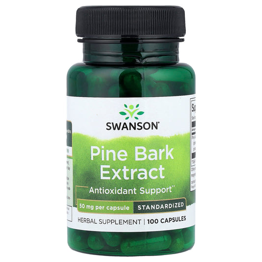 Swanson Vitamins, Pine Bark Extract, Standardised, 50 mg, 100 Capsules