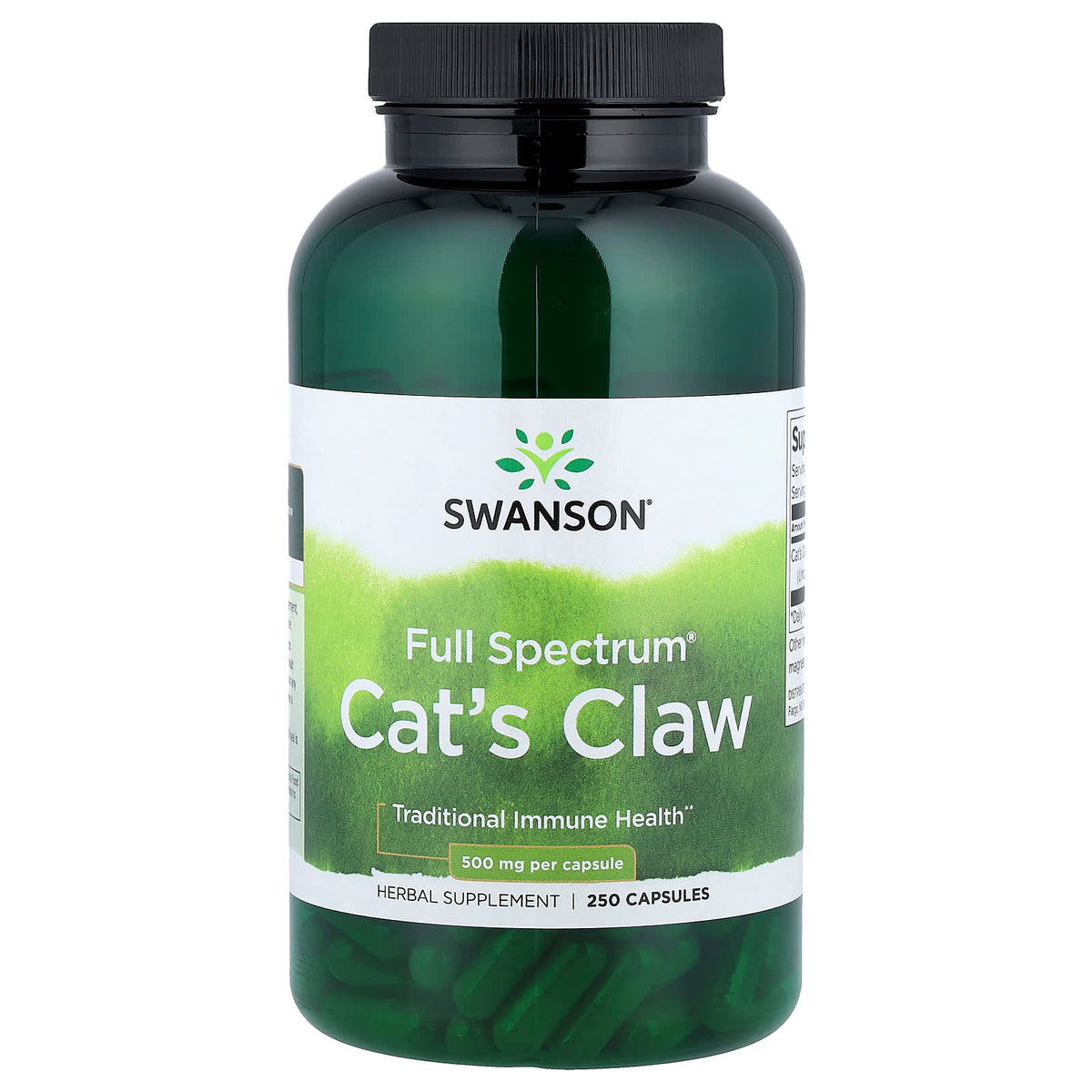 Swanson Vitamins Cat's Claw 500 mg per Capsule 250 Caps