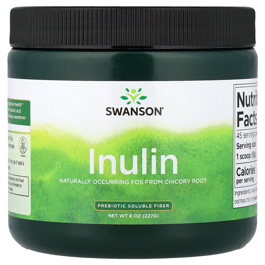 Swanson Inulin Prebiotic Soluble Fibre 8 oz (227 g)