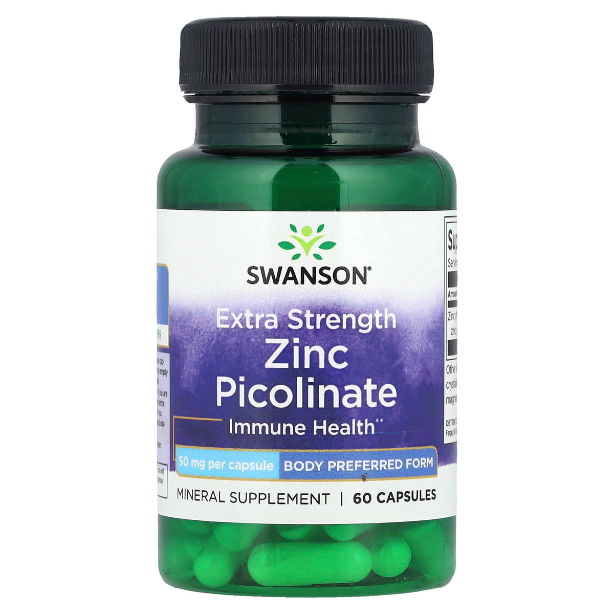 Swanson Zinc Picolinate 50 mg 60 Caps