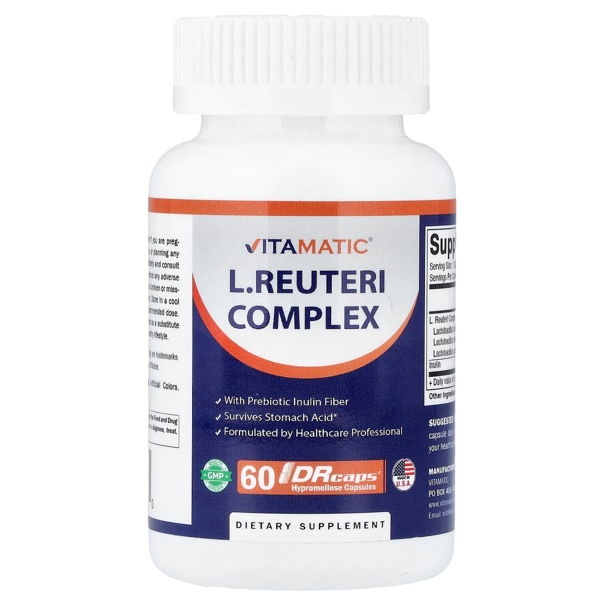 Vitamatic L Reuteri Probiotic 60 Caps