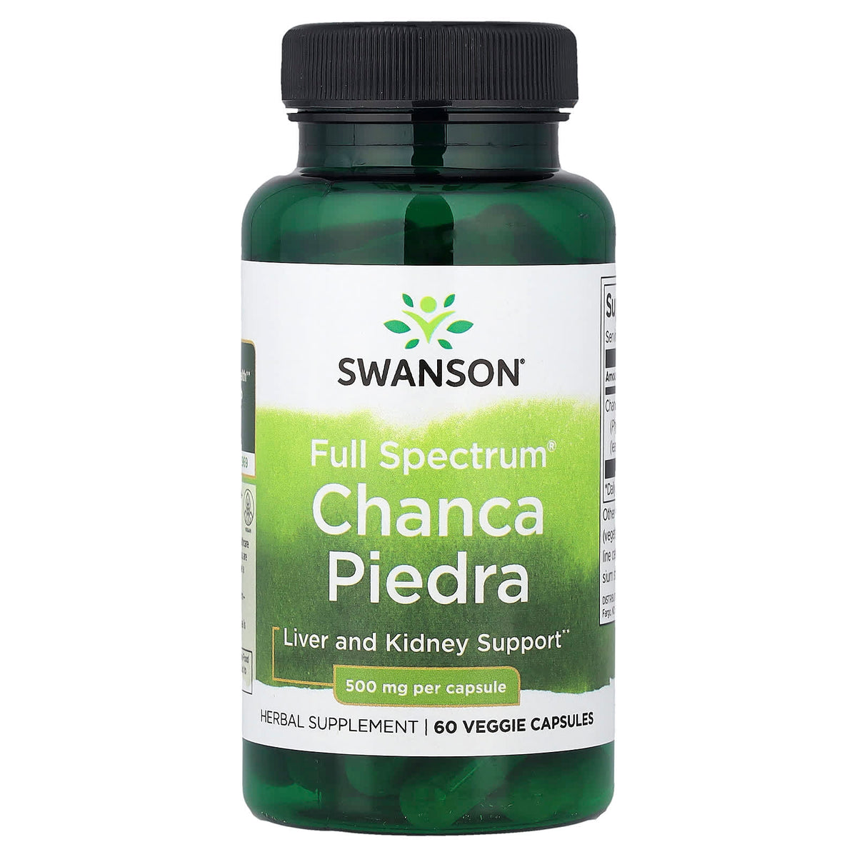 Swanson Full Spectrum Chanca Piedra 500 mg 60 Veg Caps