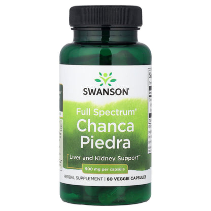 Swanson Full Spectrum Chanca Piedra 500 mg 60 Veg Caps