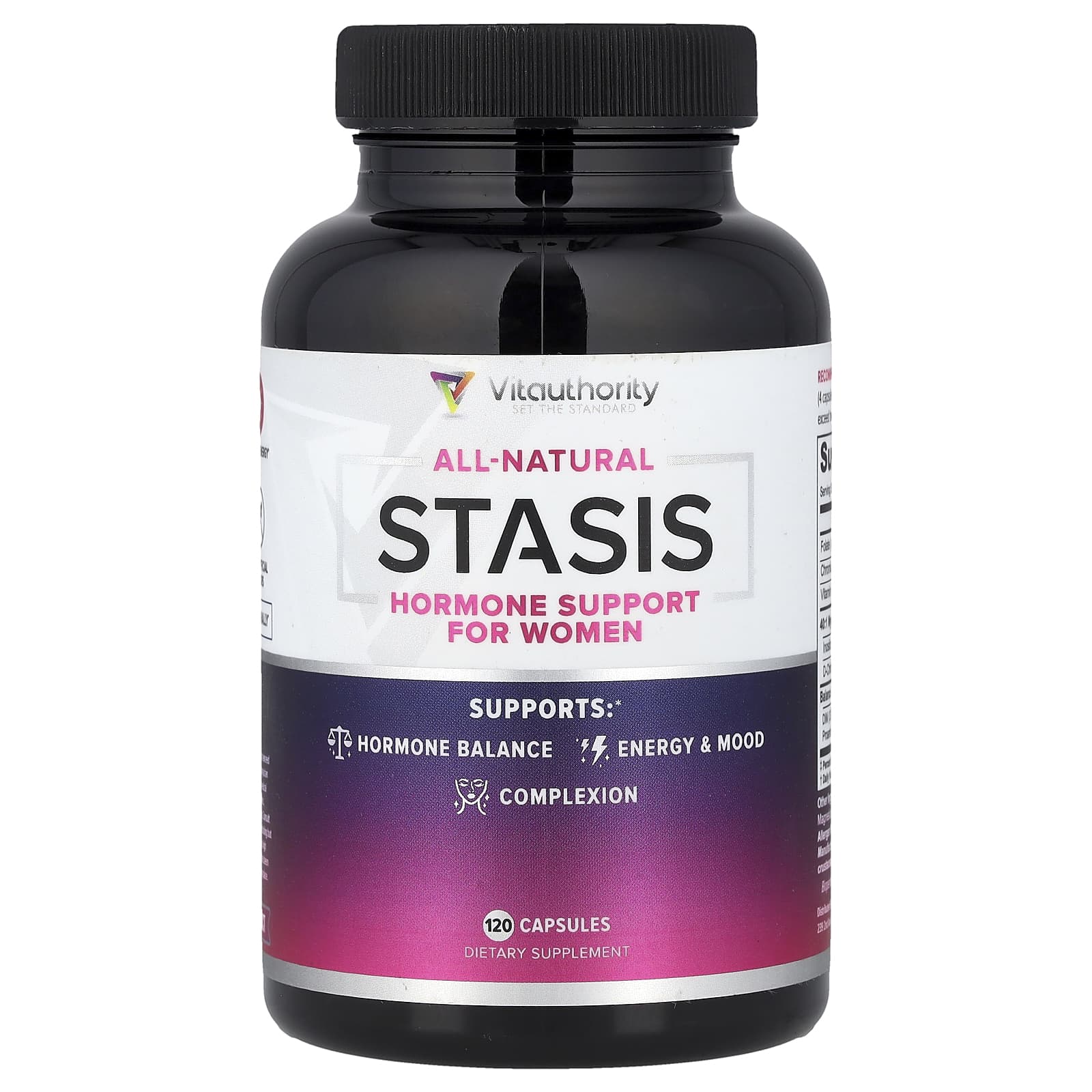 Vitauthority, Stasis, Hormone Support For Women, 120 Capsules