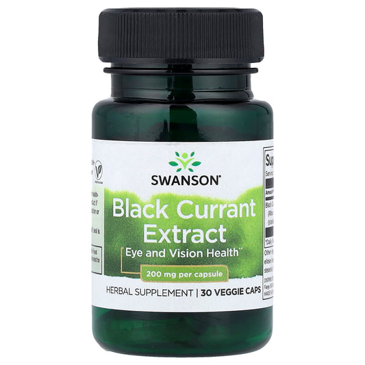Swanson Blackcurrant Extract 200 mg 30 Veg Caps