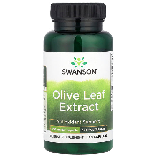 Swanson Vitamins, Olive Leaf Extract, 750 mg, 60 Capsules