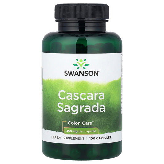 Swanson Vitamins, Cascara Sagrada, 450 mg, 100 Capsules