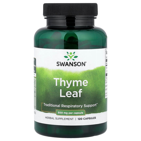 Swanson Vitamins, Thyme Leaf, 500 mg, 120 Capsules