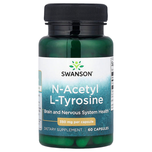 Swanson Vitamins, N-Acetyl L-Tyrosine, 350 mg, 60 Capsules