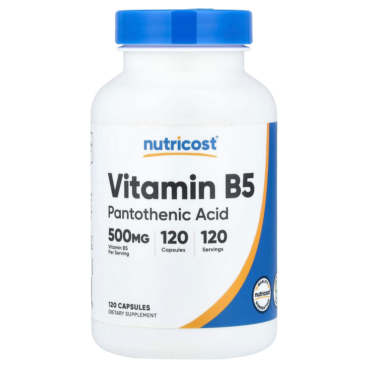 Nutricost Vitamin B5 500 mg 120 Capsules