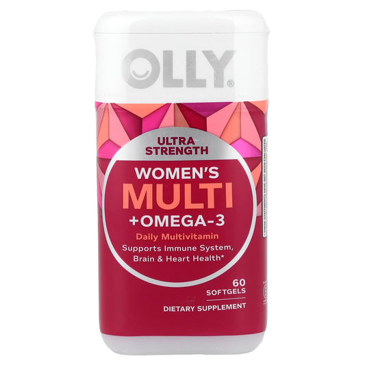 OLLY, Women's Multi + Omega-3, 60 Softgels