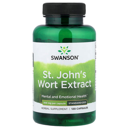 Swanson Vitamins, St John's Wort Extract, Standardised, 300 mg, 120 Capsules