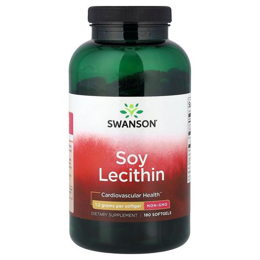 Swanson Vitamins, Soy Lecithin, 1.2 g, 180 Softgels