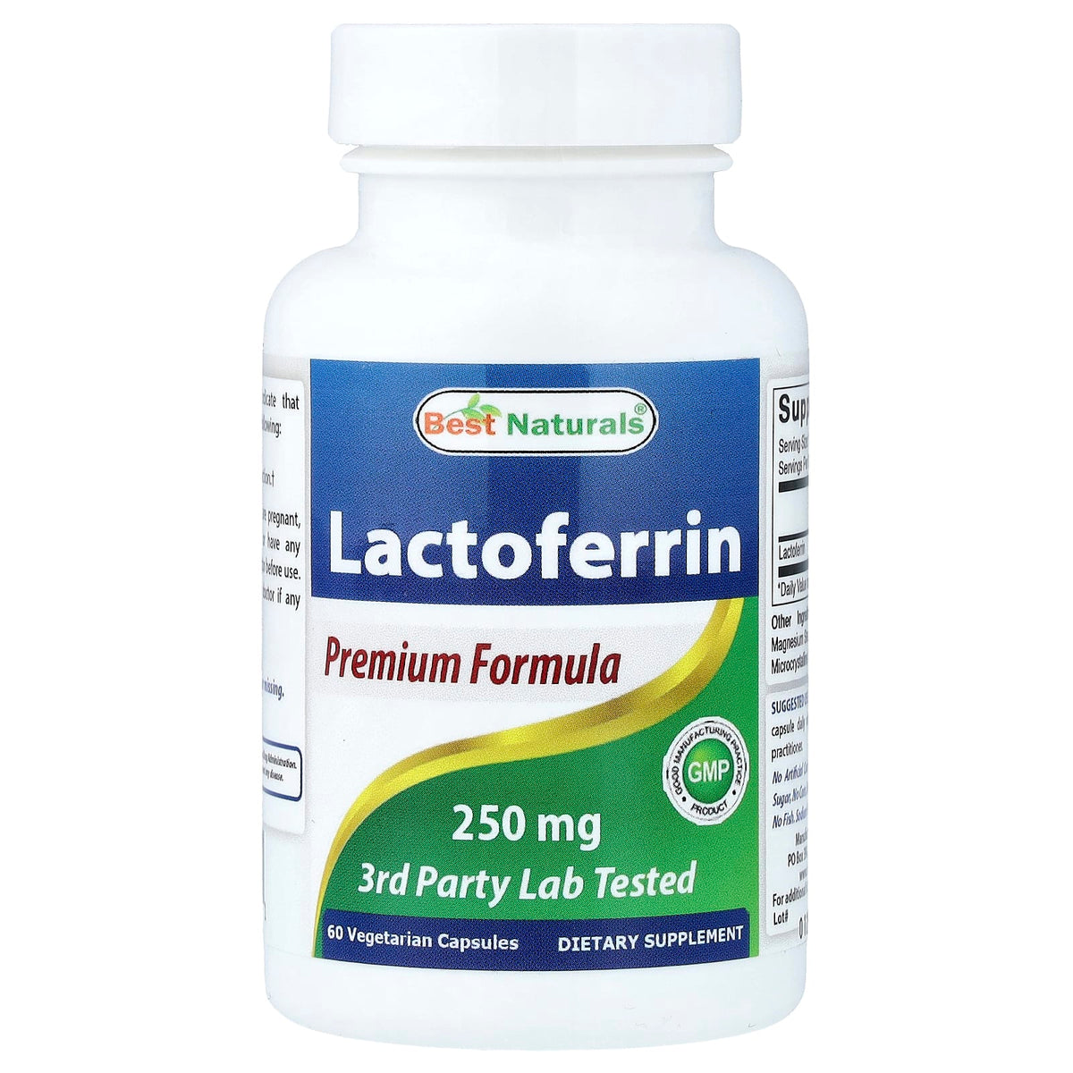 Best Naturals Lactoferrin 250 mg 60 Caps