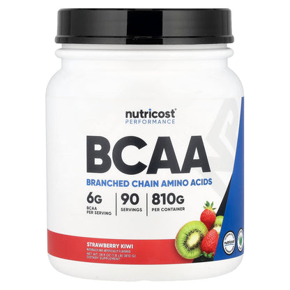 Nutricost, Performance, BCAA, Strawberry Kiwi, 1.8 lb (810 g)