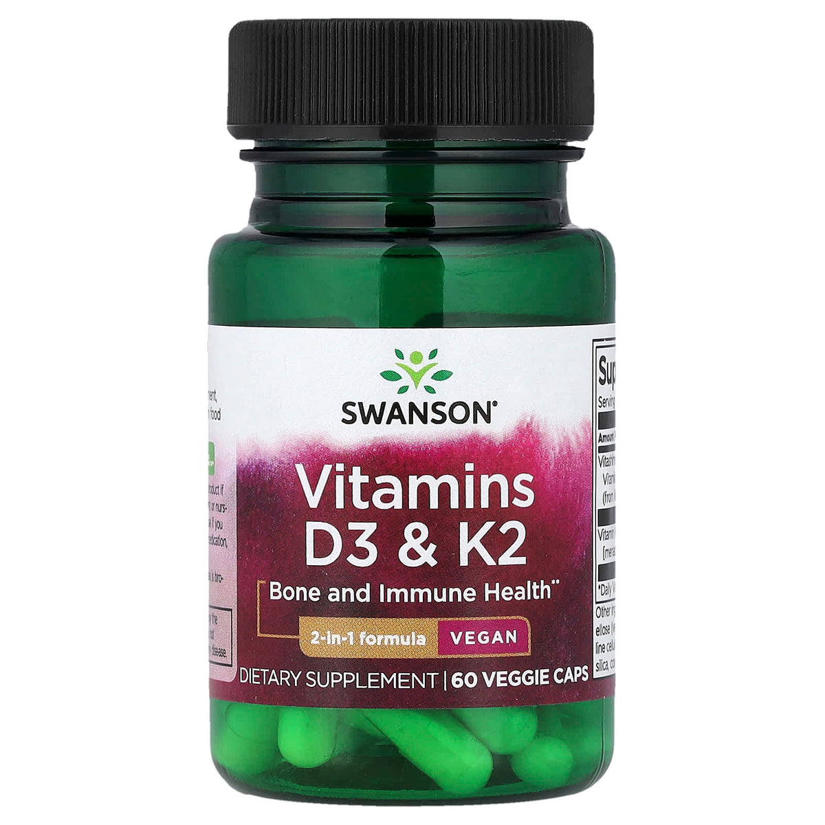 Swanson Vitamin D3 60 Veg Caps