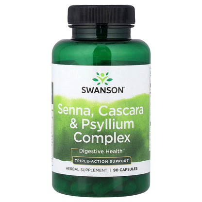 Swanson Senna Cascara & Psyllium Complex 90 Caps