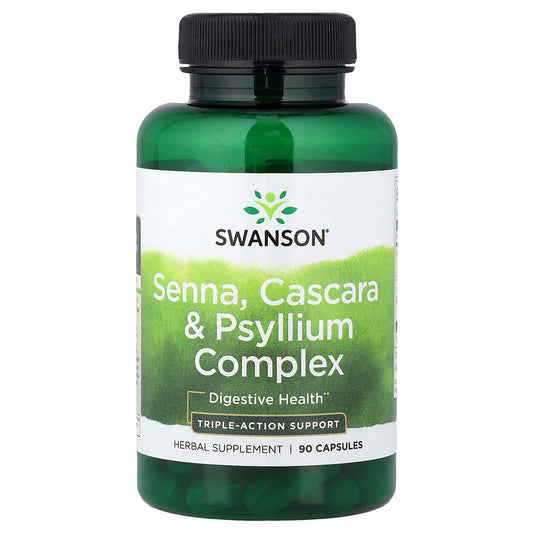 Swanson Senna Cascara & Psyllium Complex 90 Caps