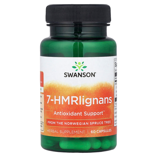 Swanson Vitamins, 7-HMR lignans, 60 Capsules (40 mg per Capsule)
