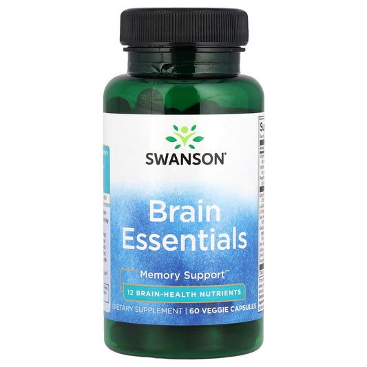 Swanson Vitamins, Brain Essentials, 60 Veg Capsules