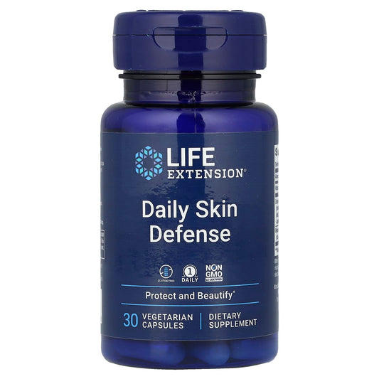 Life Extension, Daily Skin Defence, 30 Vegetarian Capsules