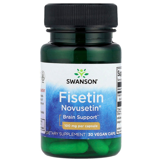 Swanson Vitamins, Fisetin Novusetin®, 100 mg, 30 Vegan Caps