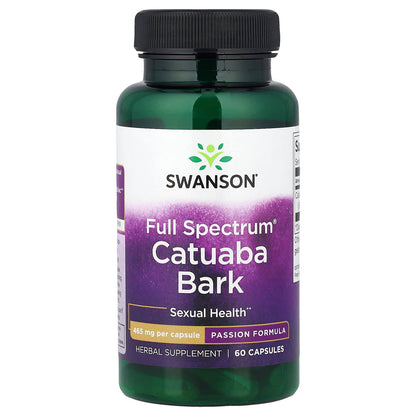 Swanson Catuaba Bark 465 mg 60 Capsules